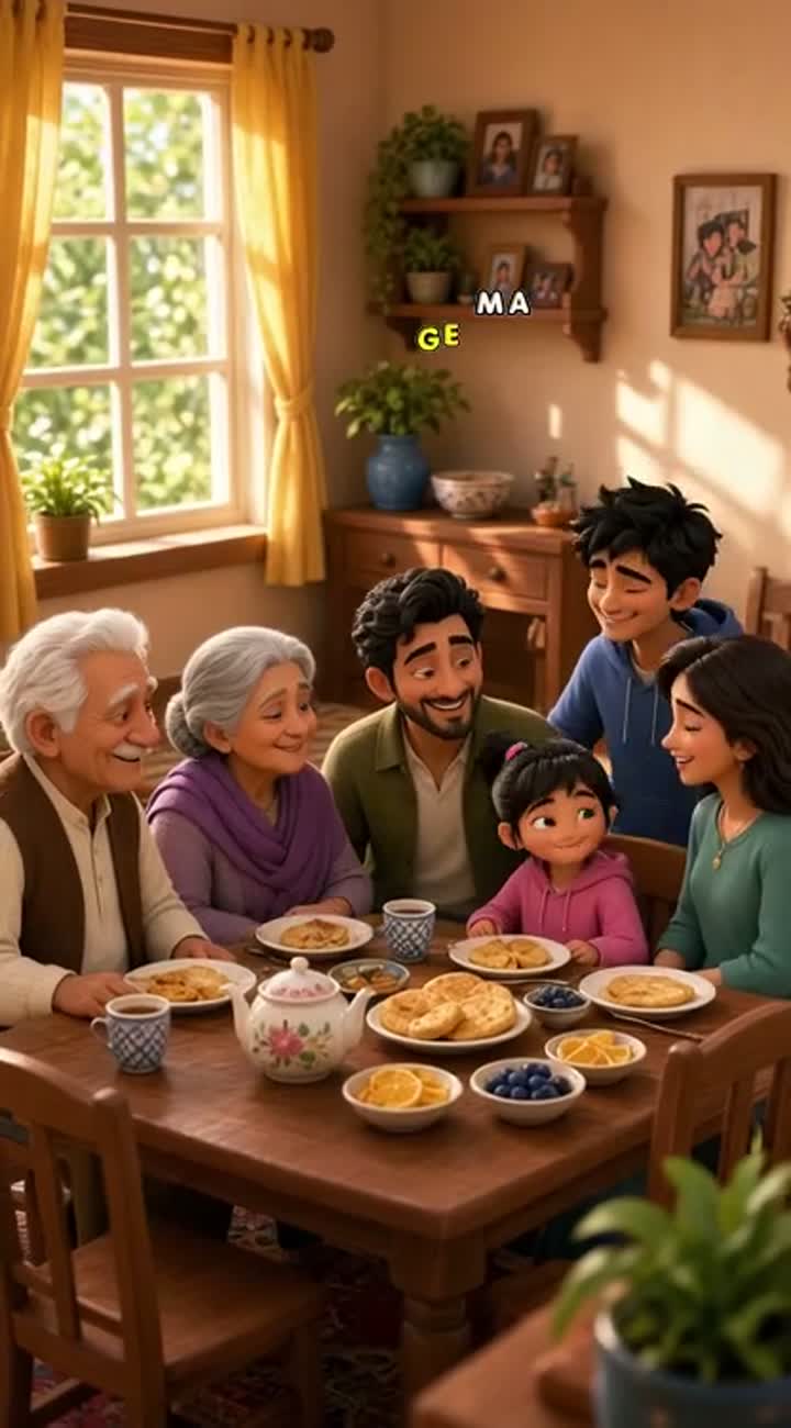 Vertical 9:16 cinematic 3D animated cartoon video — AI cartoon