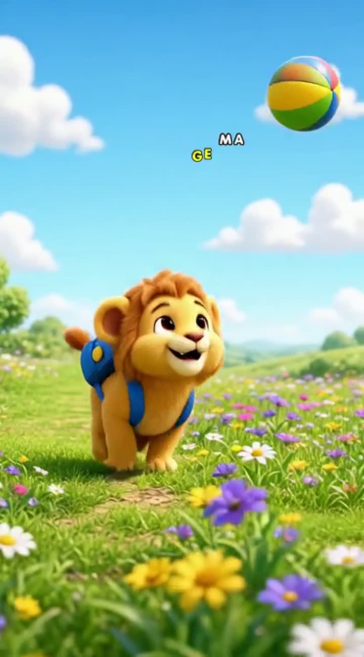 High-quality 3D animated cartoon scene for a children's YouTube Short — AI cartoon