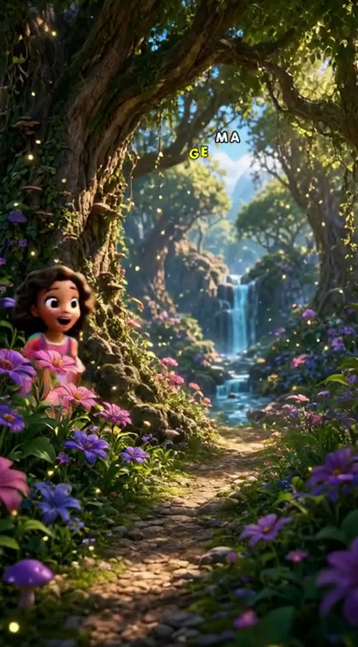 The main character is a cute little girl named Lulu… — AI cartoon