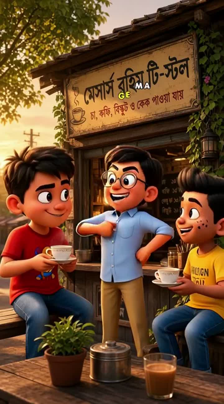 Smooth animation, expressive facial expressions… — AI cartoon