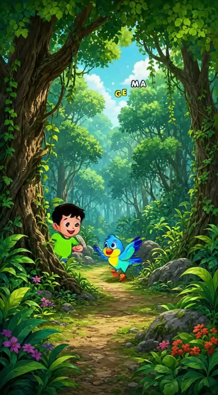 Chintu Aur Jaduai Gajar — AI cartoon