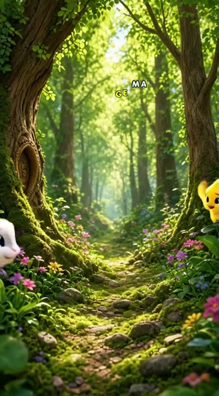 Cute 3D animated cartoon about a little rabbit who helps a lost… — AI cartoon