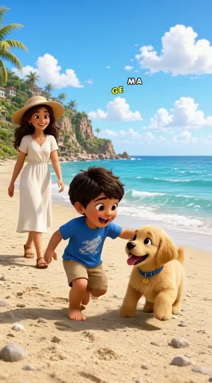 The Puppy Who Saved a Little Child — AI cartoon
