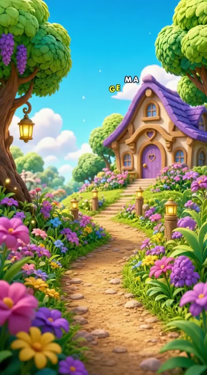 Estilo de animação infantil 3D, muito colorido, alegre e acolhedor — AI cartoon