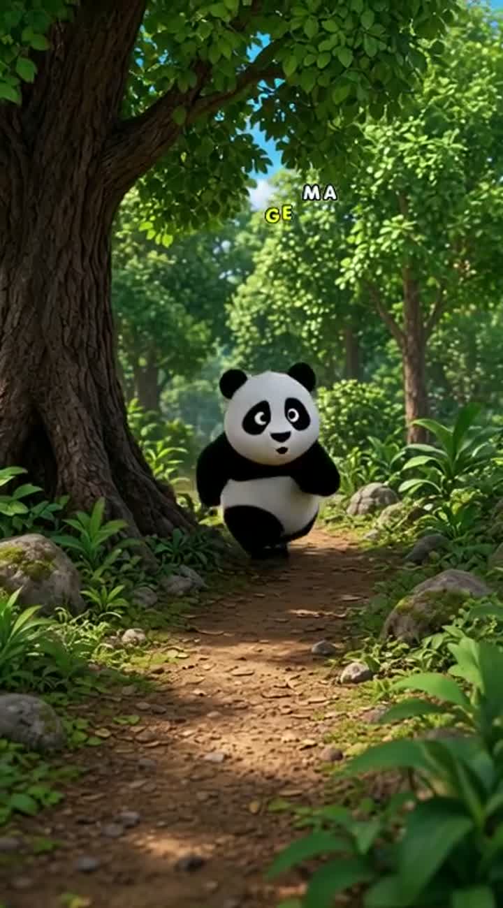 Panda cartoon character — AI cartoon
