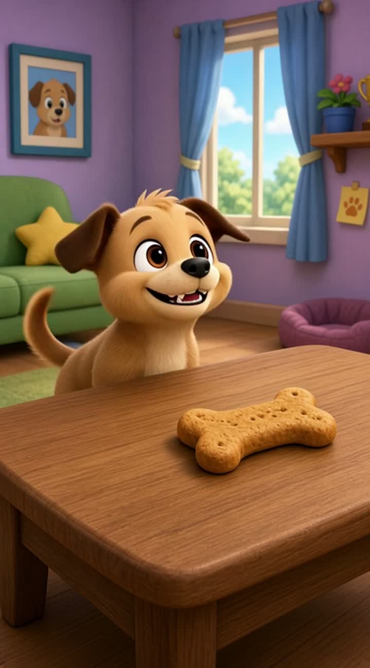 Super Puppy Misses! — AI cartoon