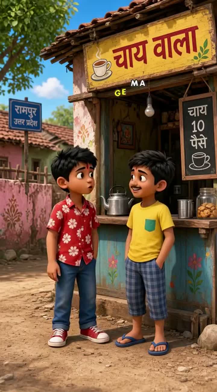 Funny 3D cartoon video in Bhojpuri language — AI cartoon