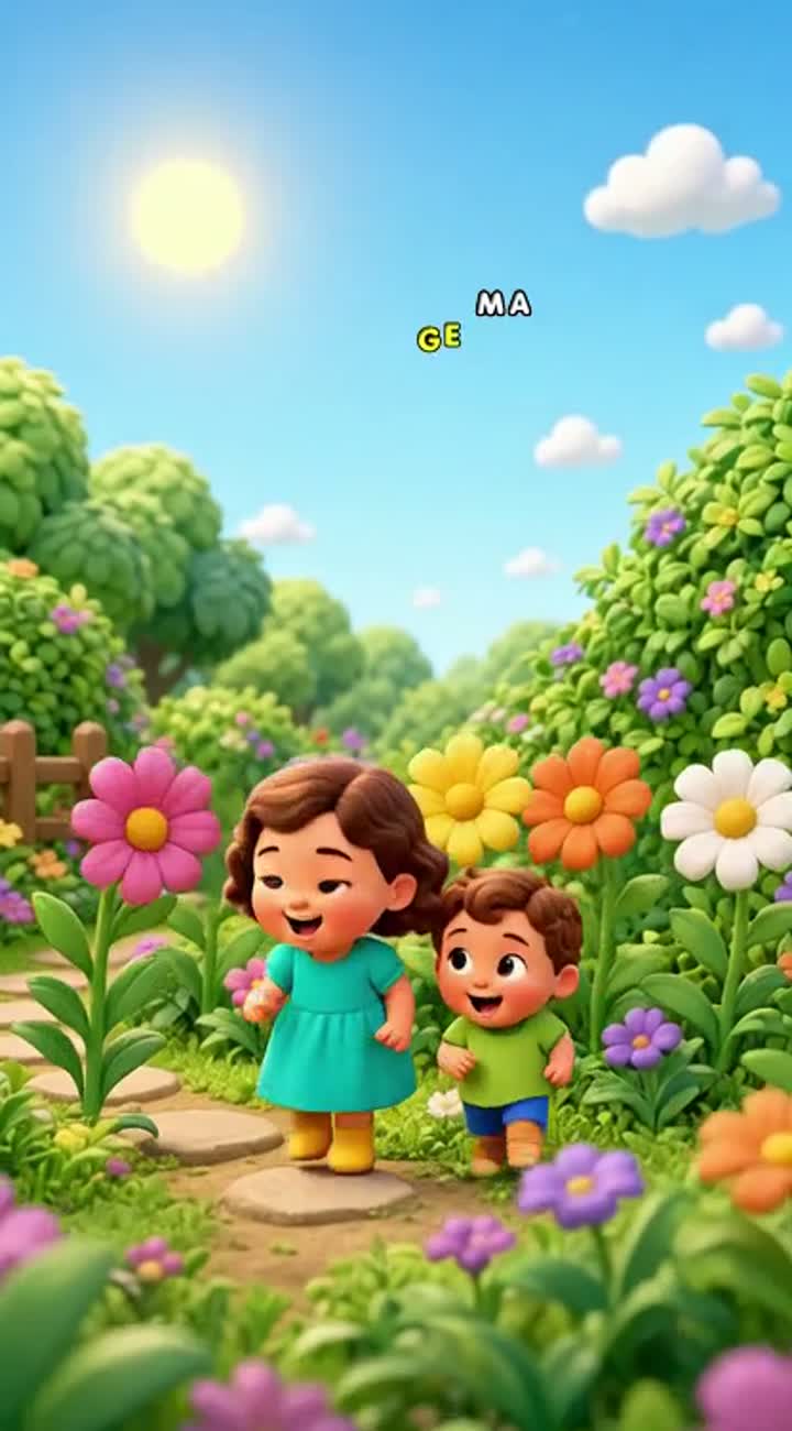Crée une courte vidéo de dessin animé 3D pour les tout-petits… — AI cartoon