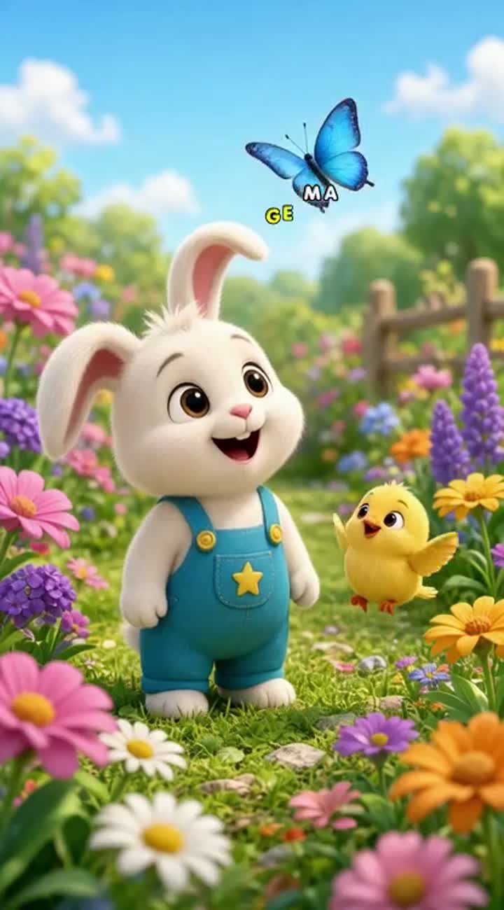Benny Bunny Learns to Be Brave — AI cartoon