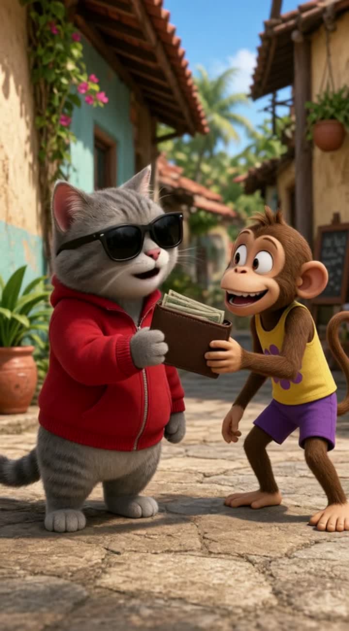Buat animasi kartun 3D yang lucu — AI cartoon