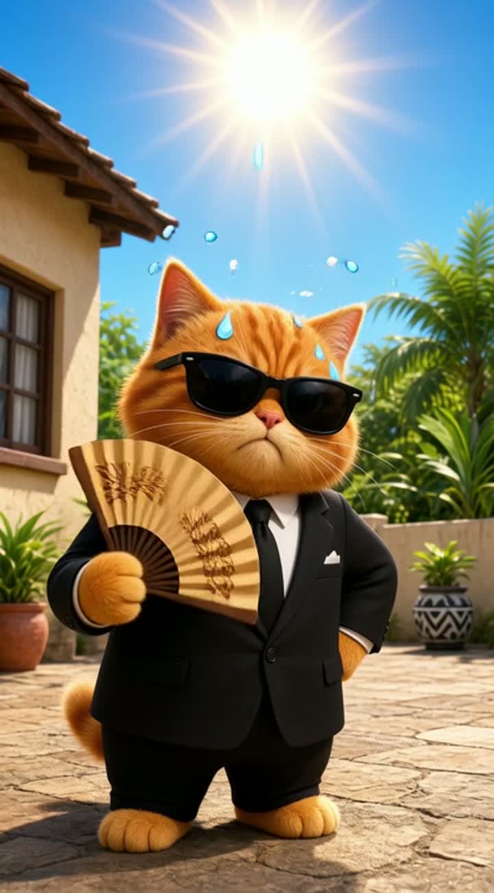 Buat animasi komedi absurd 3D berdurasi tepat 15 detik… — AI cartoon