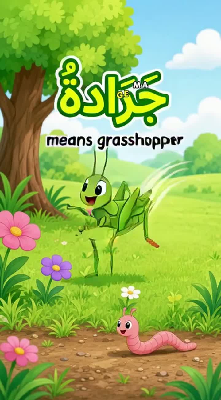 Cute educational cartoon for a 3-year-old child — AI cartoon