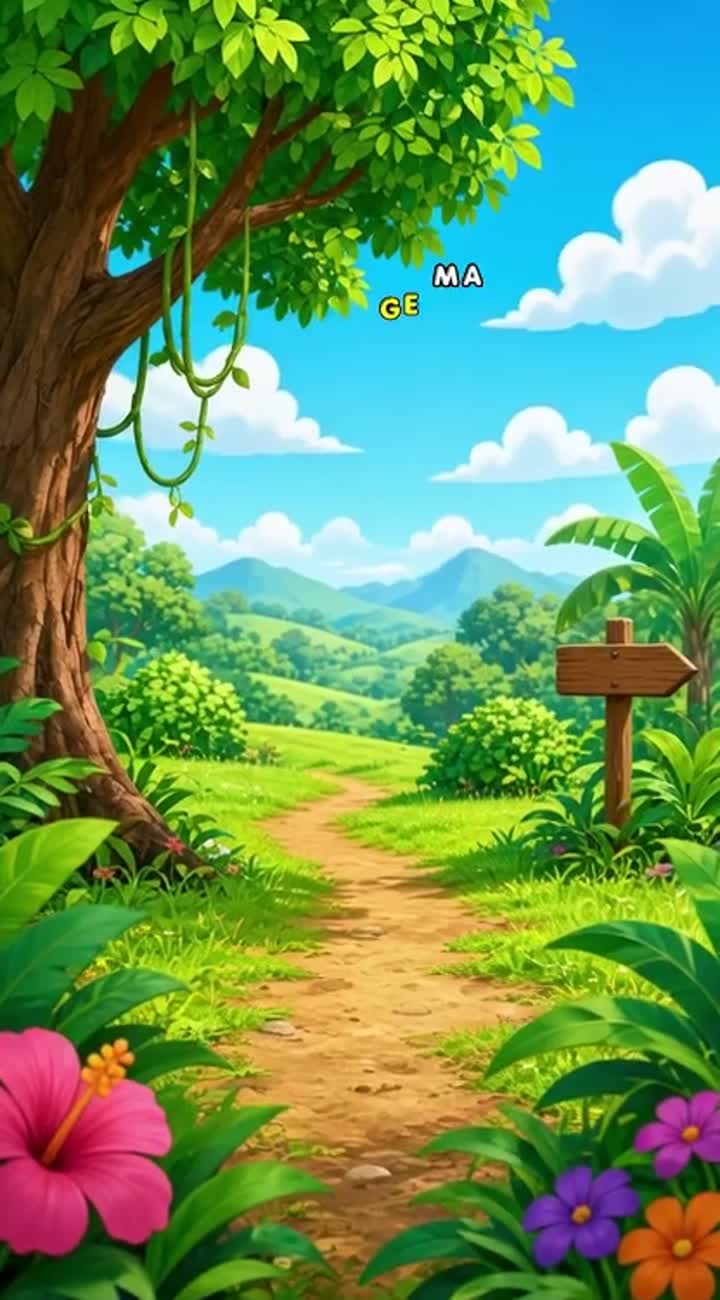 A tiny elephant counting 1-10 Animated cartoon with smooth… — AI cartoon