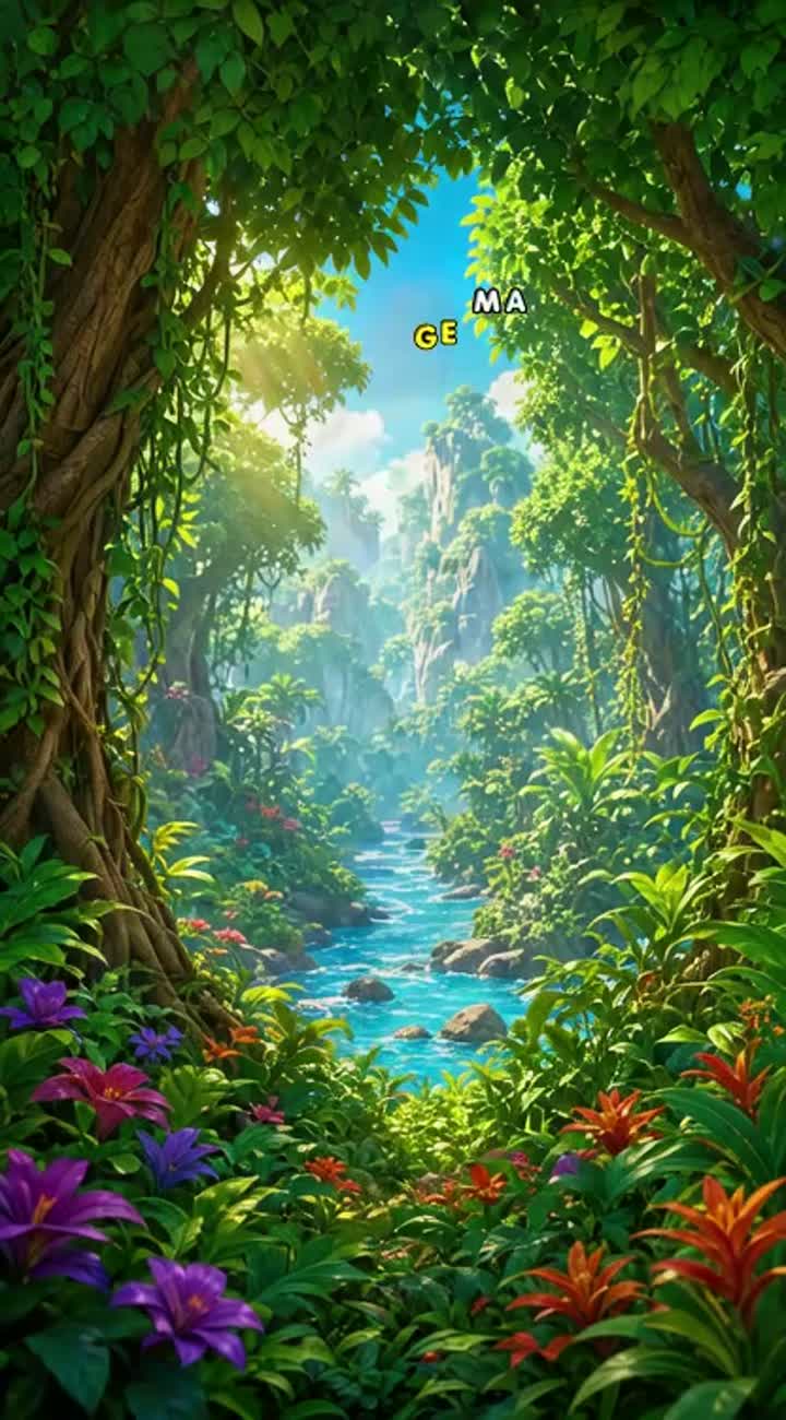 Long, colorful 3D cartoon story about three animal friends… — AI cartoon