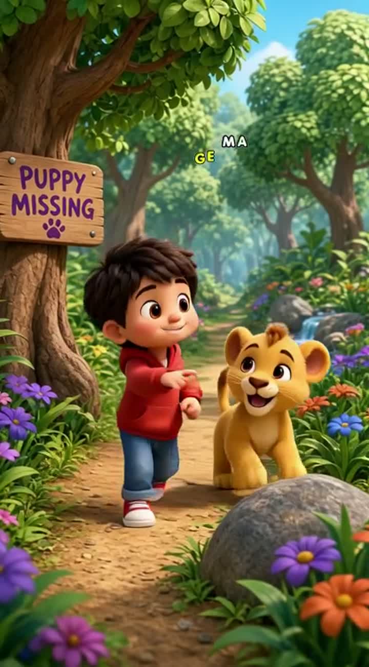 Cute 3D cartoon for young children — AI cartoon