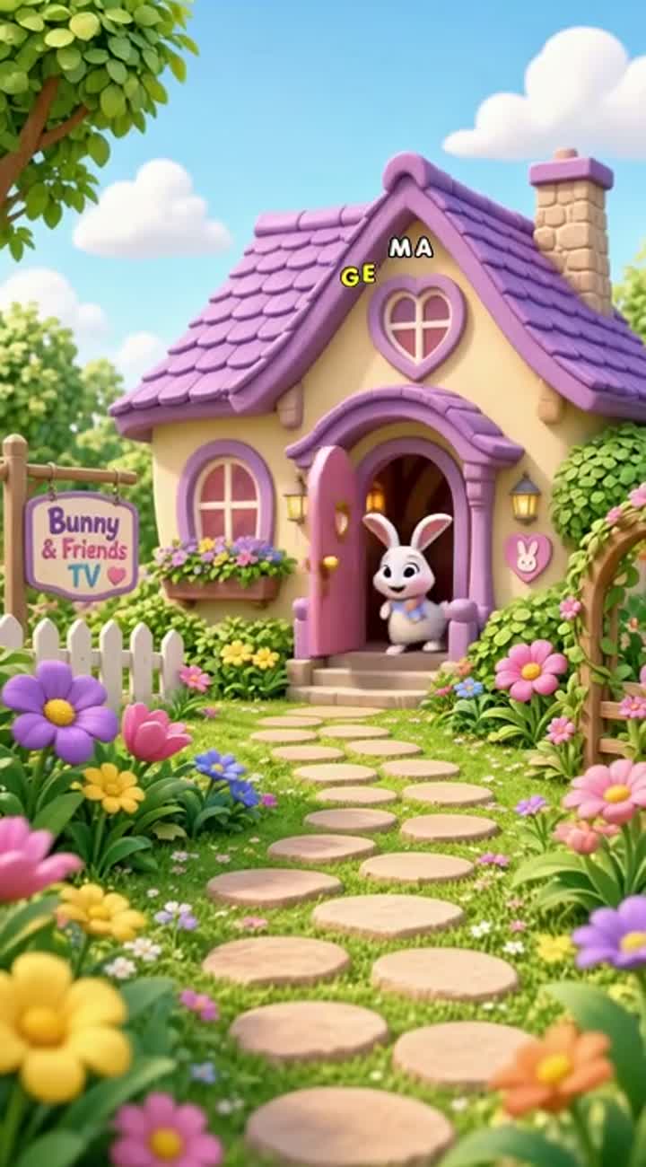 Reate a high-quality, colorful 3D animated preschool children's… — AI cartoon