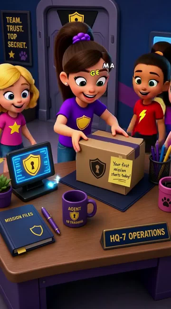 Colorful, funny 3D animated spy cartoon called CLASSIFIED… — AI cartoon