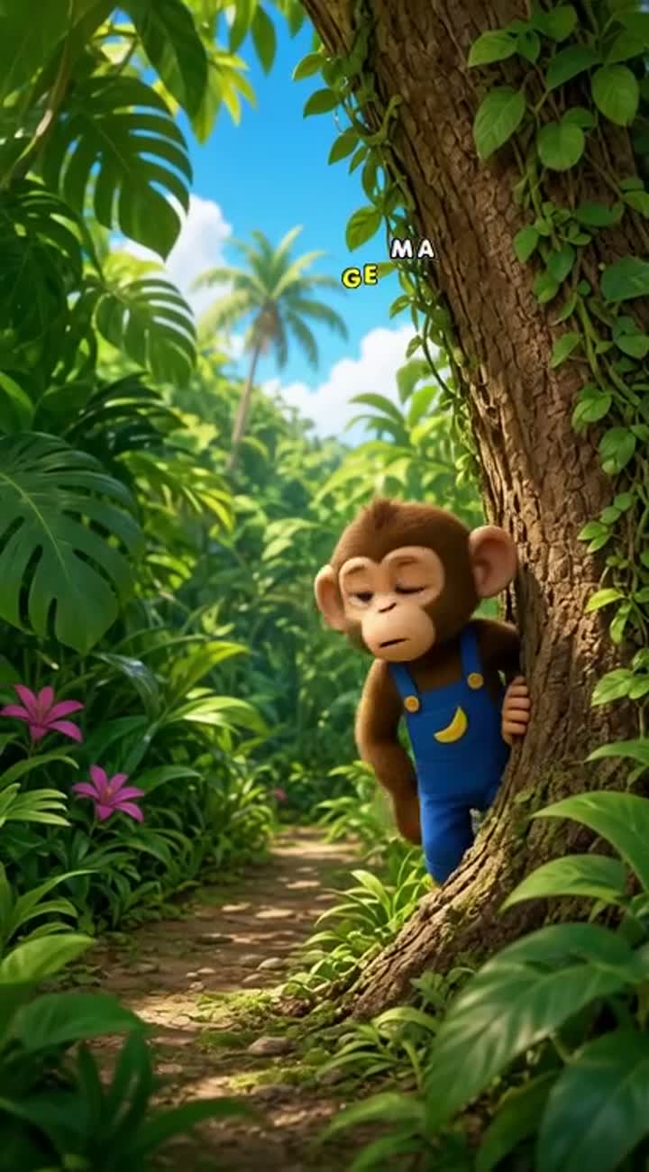Milo & Bobo: The Missing Banana — AI cartoon