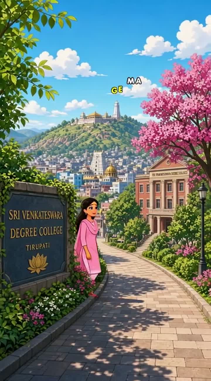 The beautiful city of Tirupati-a city of devotion, dreams… — AI cartoon