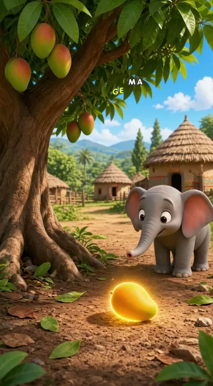 Crée un dessin animé 3D africain de au format vertical 9:16… — AI cartoon