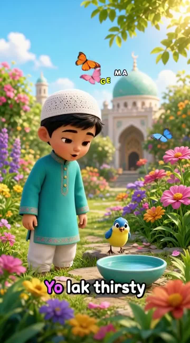 Vertical 9:16 YouTube Short for children — AI cartoon