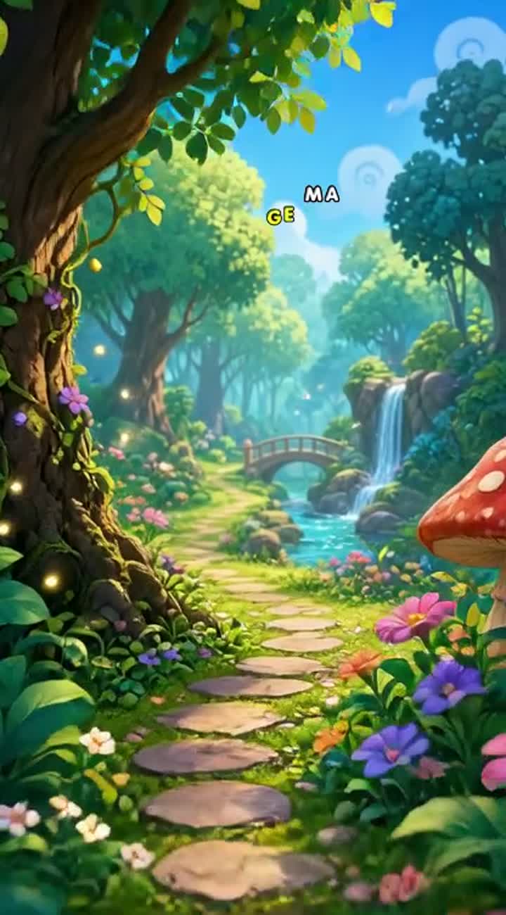 About Benny the Bunny a cute little bunny in a magical forest… — AI cartoon
