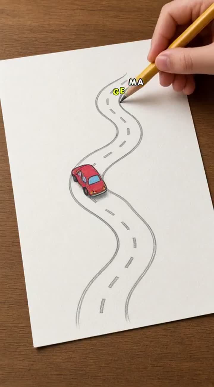 The Never-Ending Drawing - Short — AI cartoon