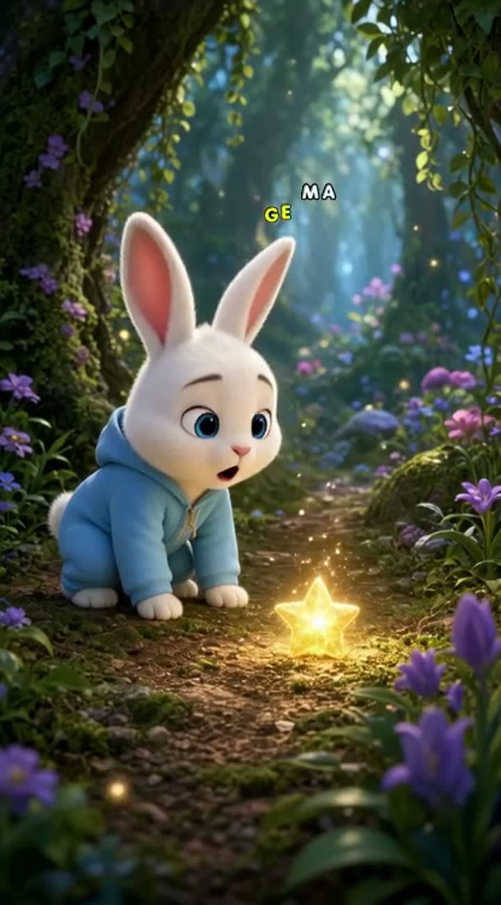 Vibrant 3D animated cartoon in the style of a magical family fairy… — AI cartoon