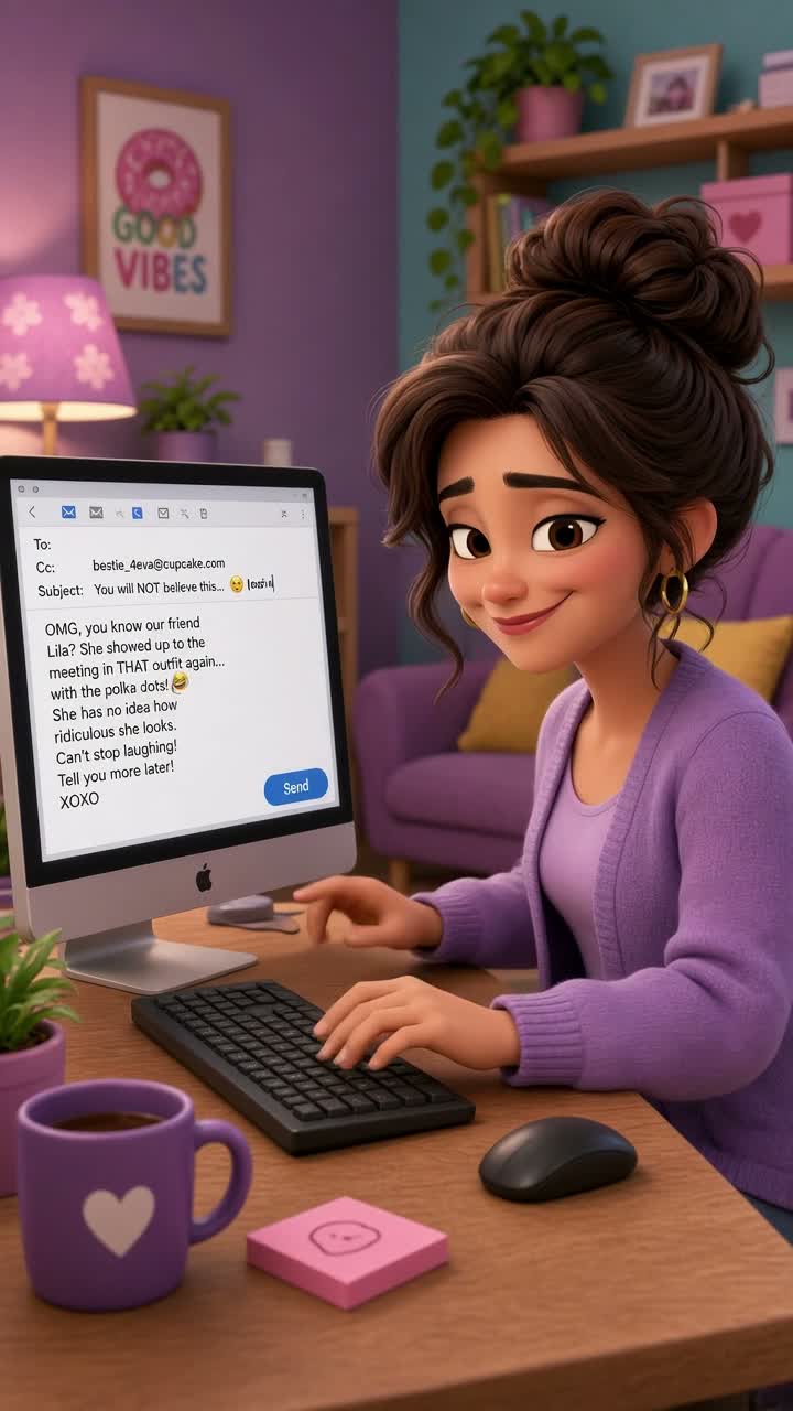 The Email Disaster! — AI cartoon