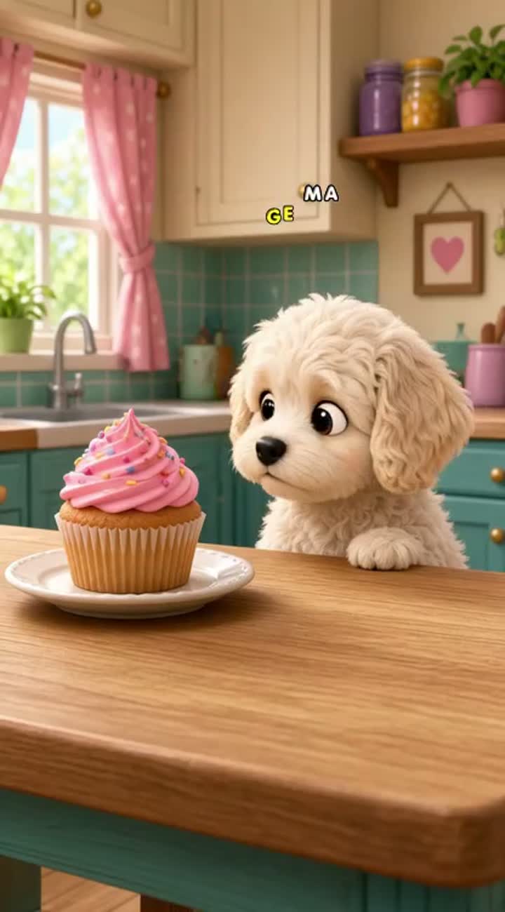 The Cupcake Thief - 4 Scenes — AI cartoon