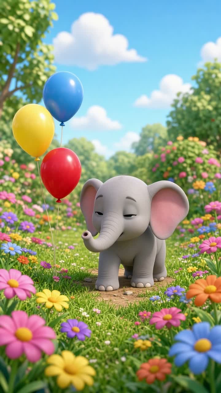 Vertical 9:16 3D cartoon for young children — AI cartoon
