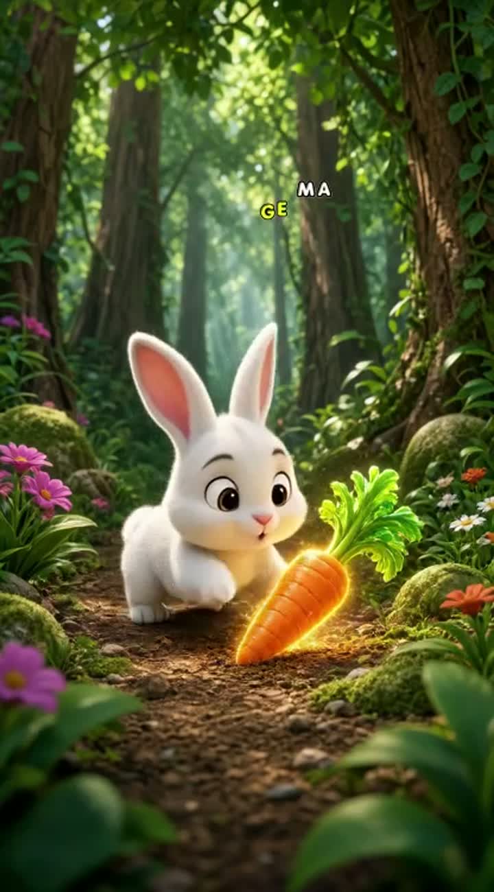 3D cartoon video for kids, in 9:16 format, about — AI cartoon