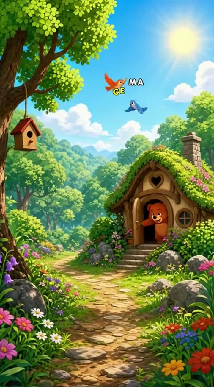 BENNY THE BEAR AND THE MAGIC FOREST — AI cartoon
