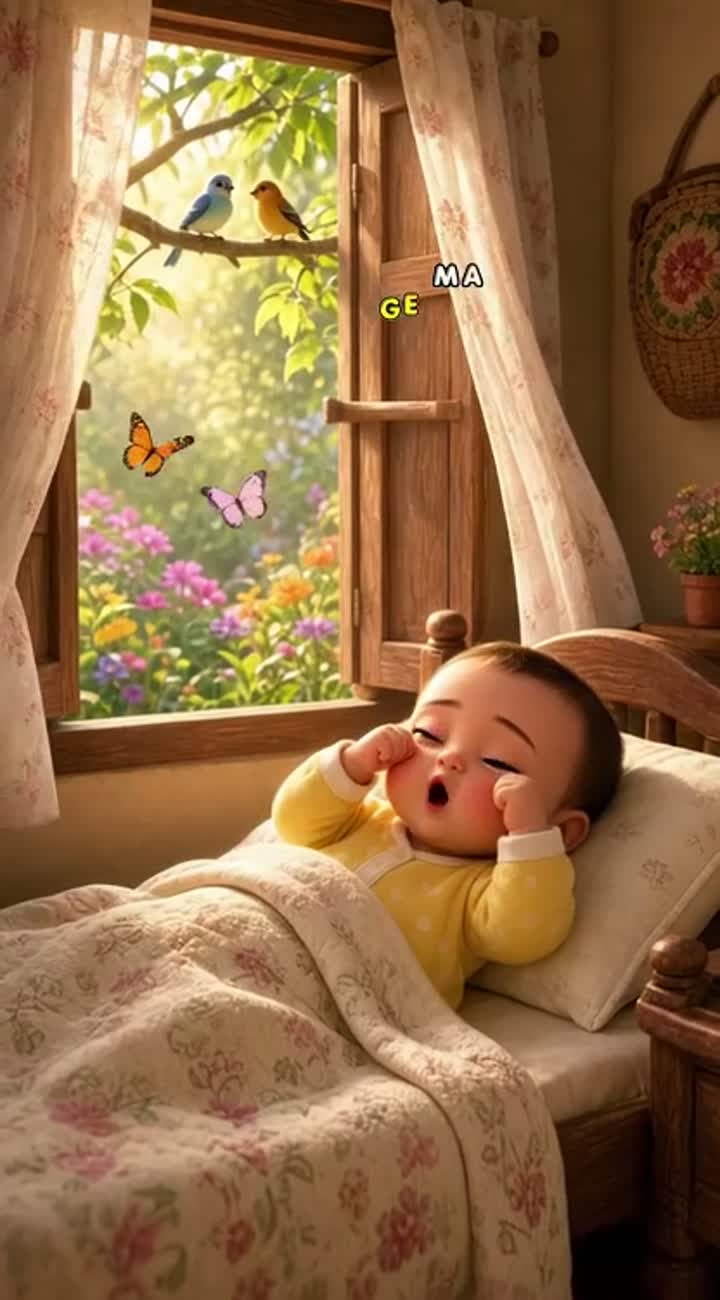 A beautiful sunny morning in a Bangladeshi village — AI cartoon