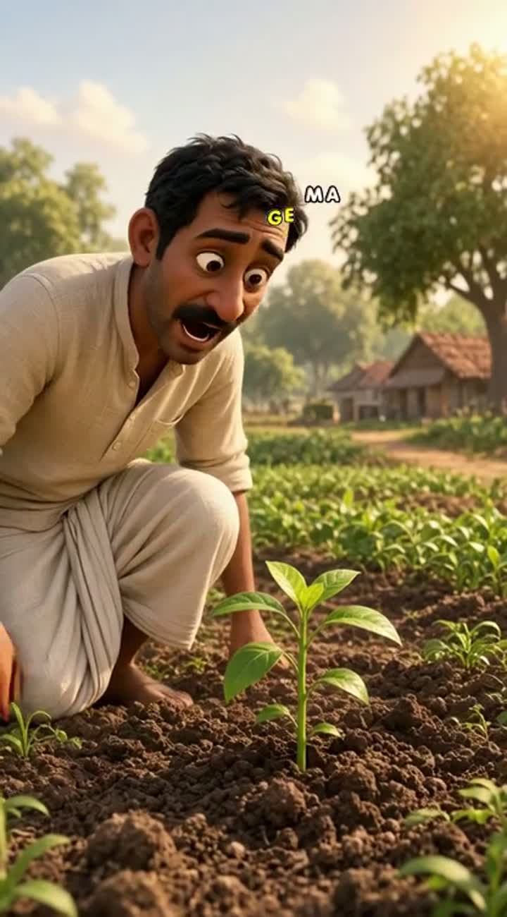 Vertical 9:16 video, beautiful 3D animated family cartoon… — AI cartoon