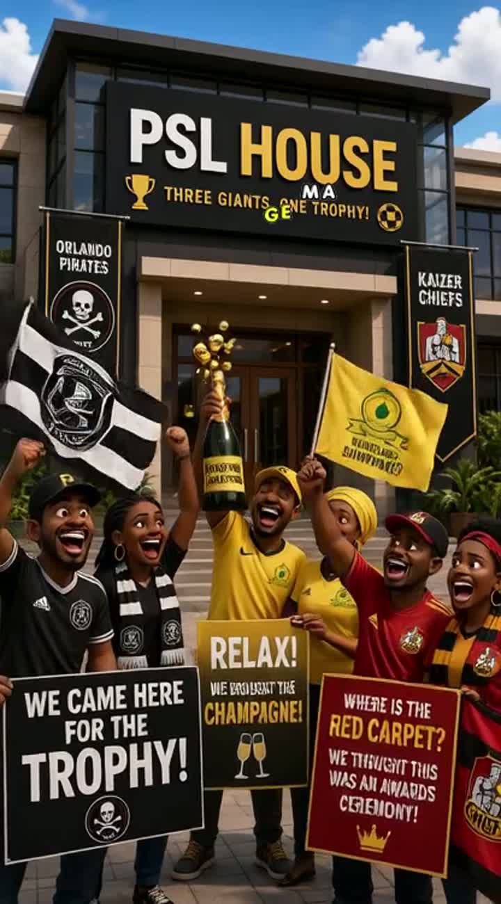 Hilarious 3D animated South African football comedy titled PSL… — AI cartoon