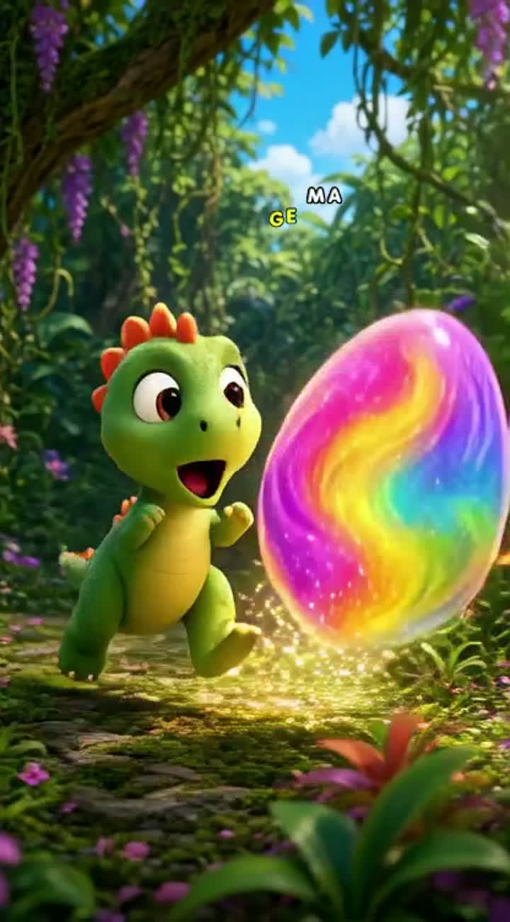 Colorful, high-quality 3D animated cartoon for kids — AI cartoon