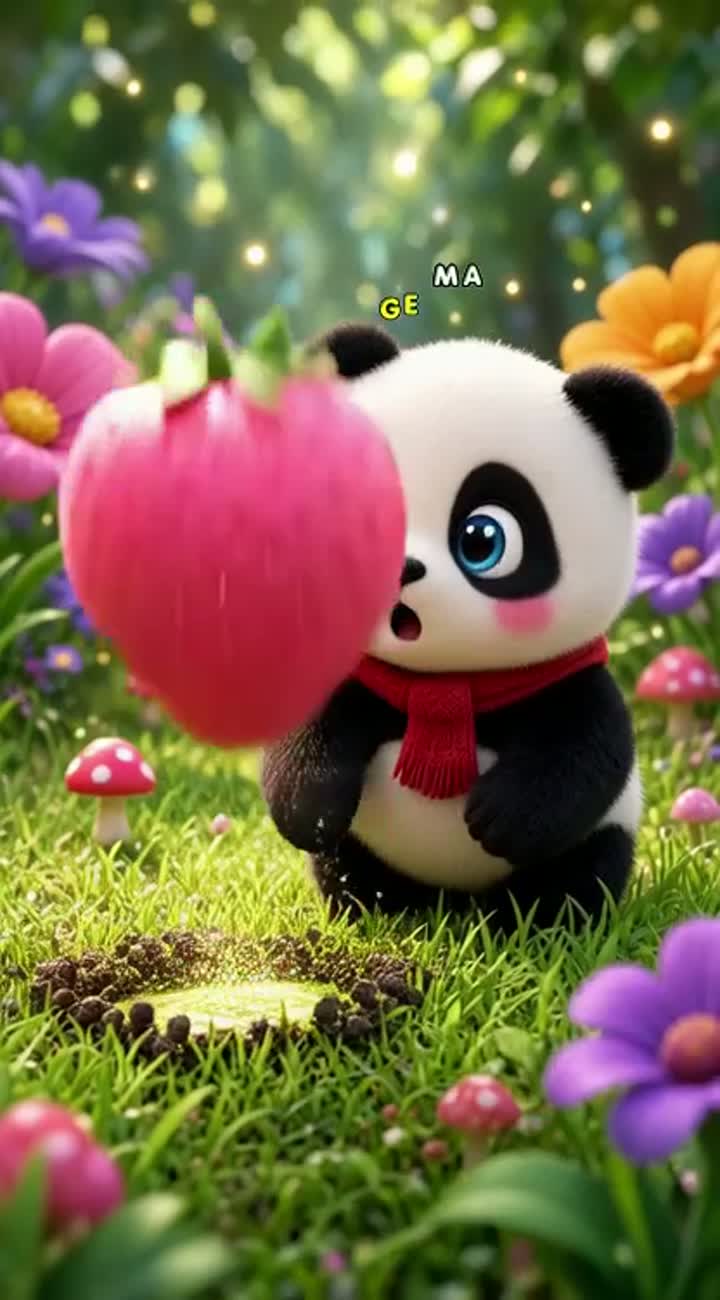 Adorable, high -quality 3D animated cartoon for young children… — AI cartoon