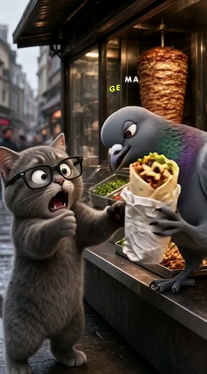Viral 3D animated comedy short for TikTok, vertical 9:16… — AI cartoon