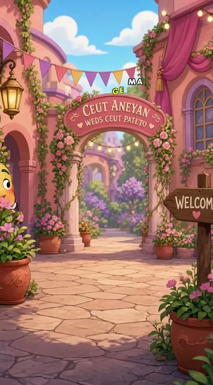 P funny cartoon ceut pateto is da groom ceut aneyan is da brayt — AI cartoon
