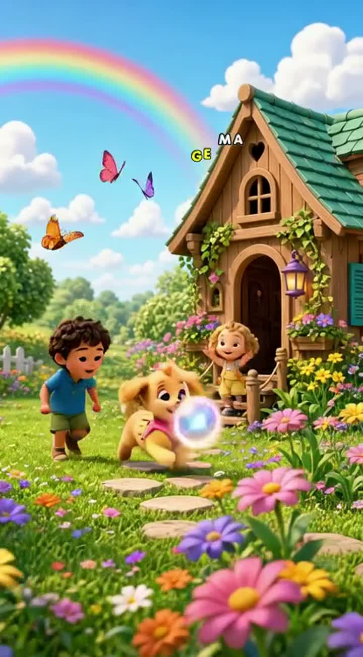Beautiful, high-quality 3D animated cartoon for a children's… — AI cartoon