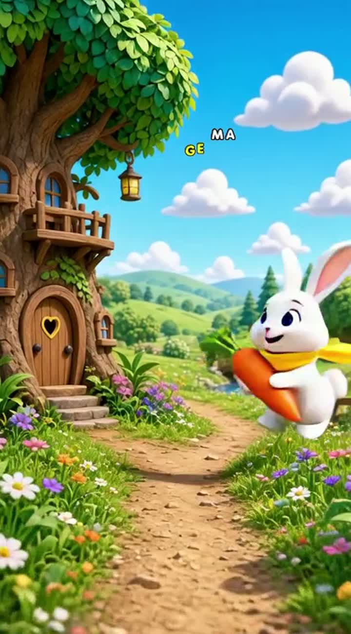 3D animated cartoon for children aged 3-6, in French — AI cartoon