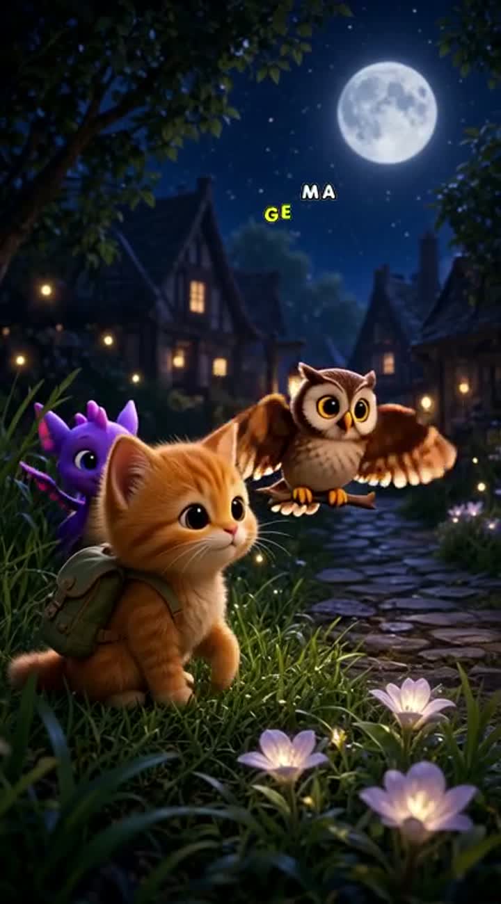 This image into a gentle cinematic 3D video — AI cartoon