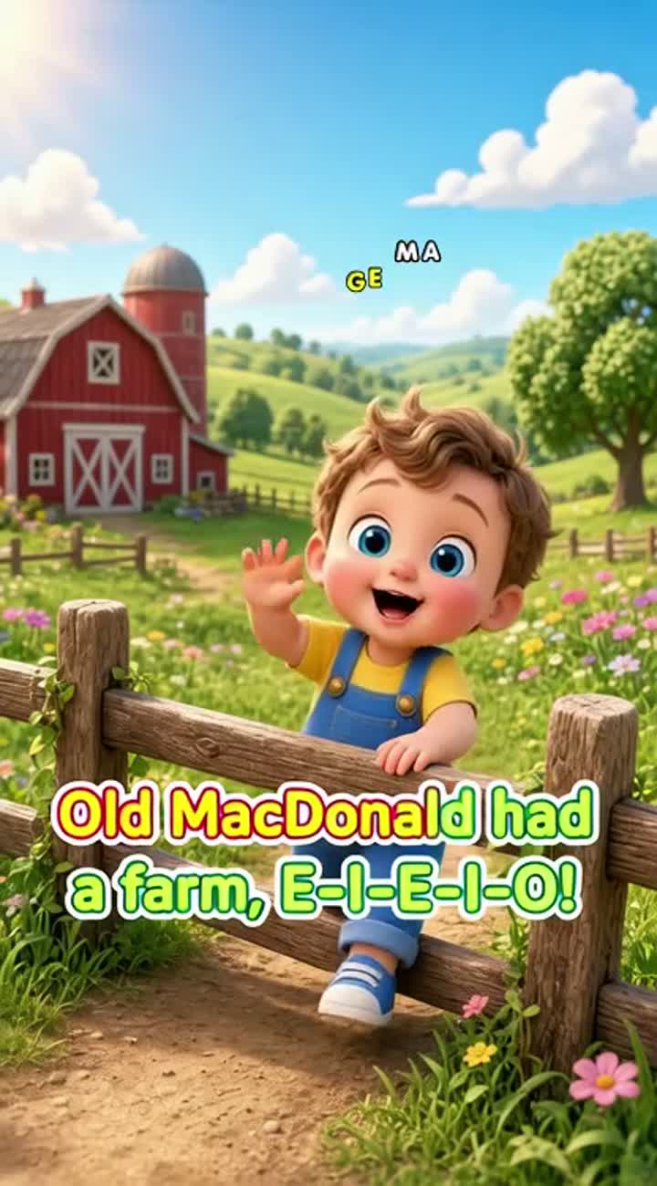 Old MacDonald Had a Farm — AI cartoon