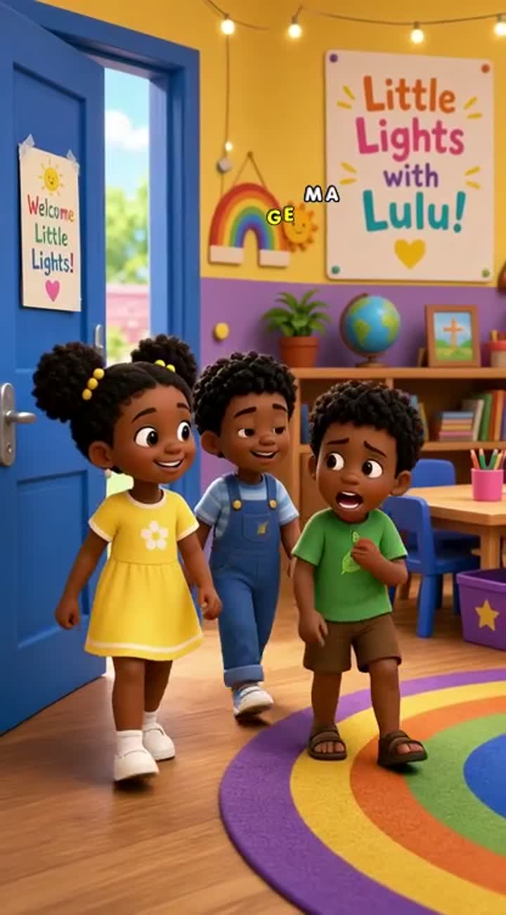 Original, colorful 3D animated Christian educational children's… — AI cartoon