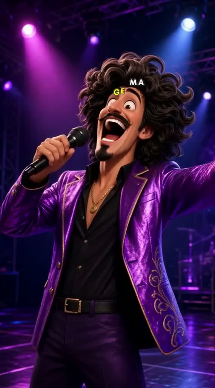 Colorful animated comedy, exaggerated facial expressions… — AI cartoon