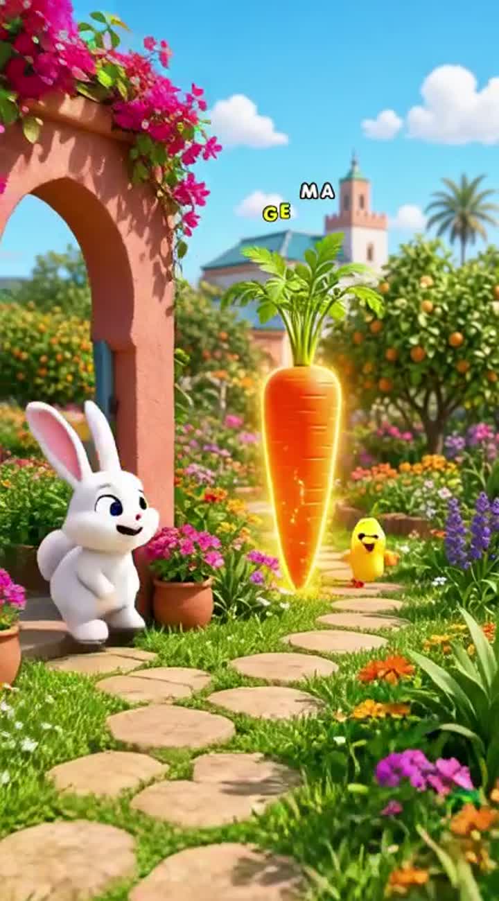 Colorful 3D animated cartoon for children aged 3-7 — AI cartoon