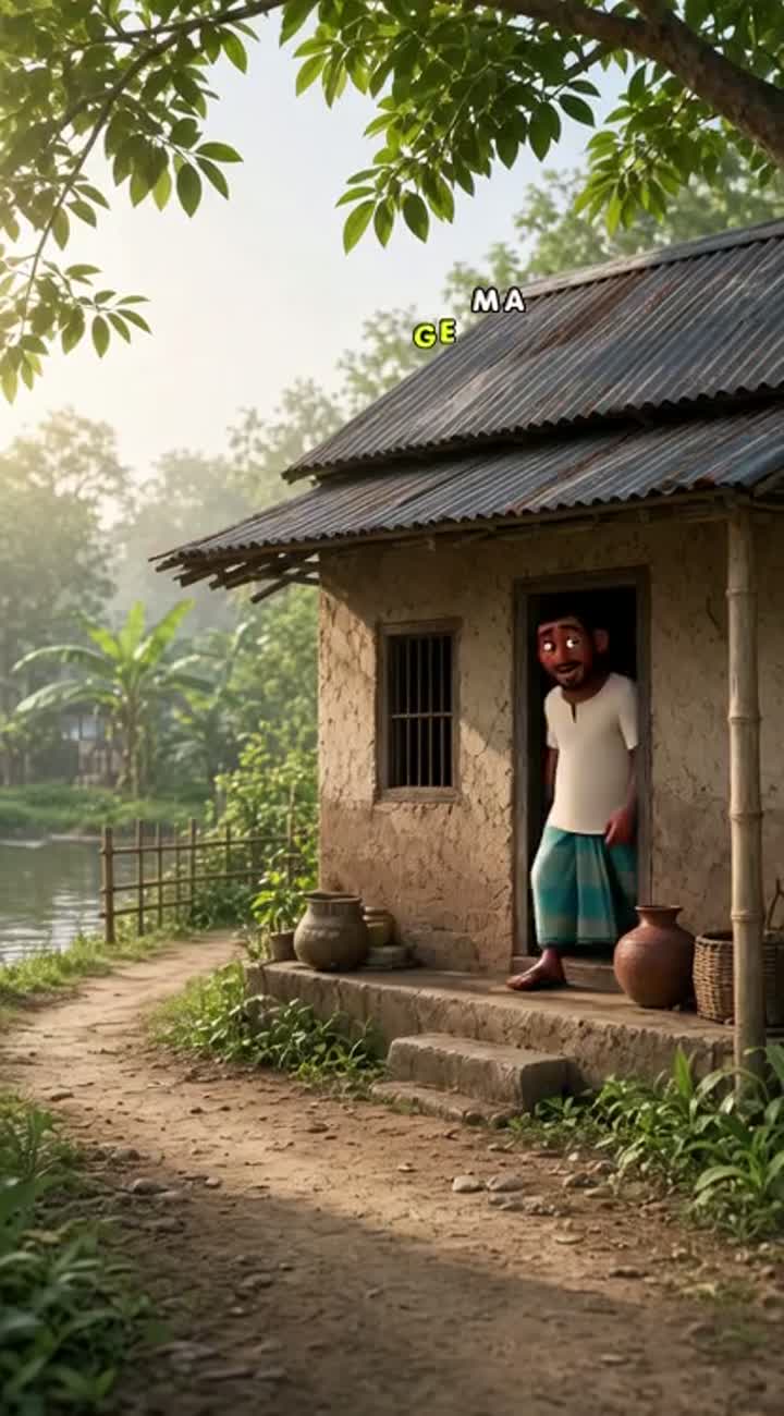 High-quality 3D animated cartoon short film about a poor… — AI cartoon