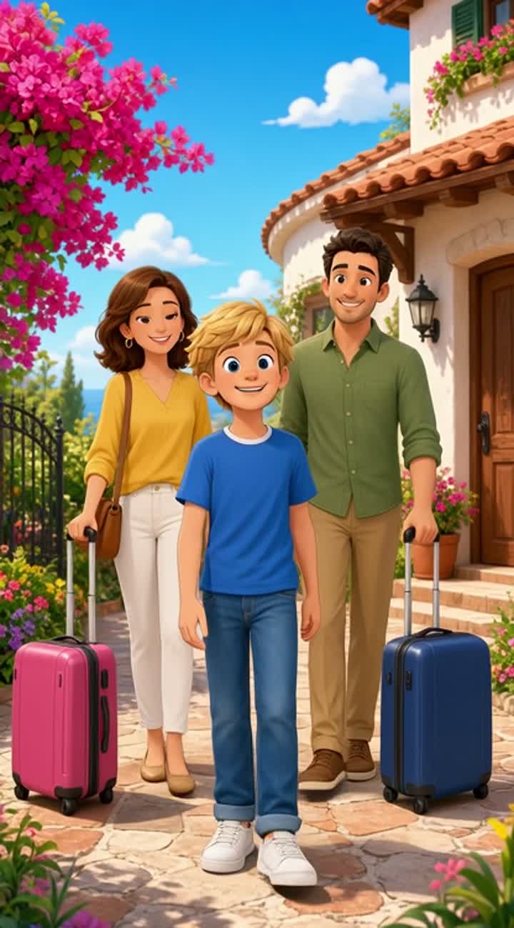 HD animated cartoon scene — AI cartoon