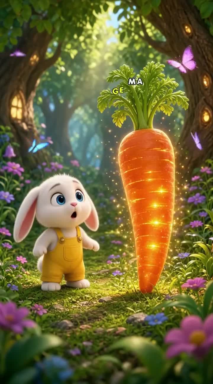 Beautiful 3D animated cartoon for young children.MAIN CHARACTER — AI cartoon